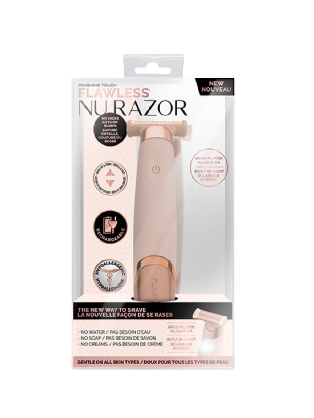 FINISHING TOUCH FLAWLESS NU RAZOR - PINK (NEW WITH TAGS)